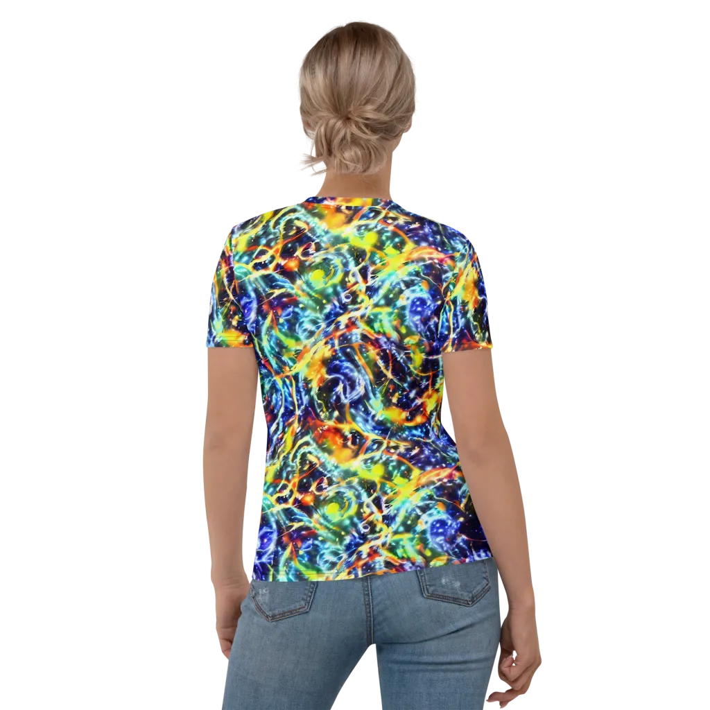 Atomic Lagoon on Women's Crew Neck T-Shirt — Back