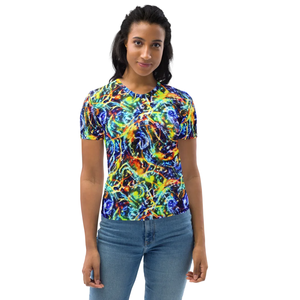 Atomic Lagoon on Women's Crew Neck T-Shirt — Front