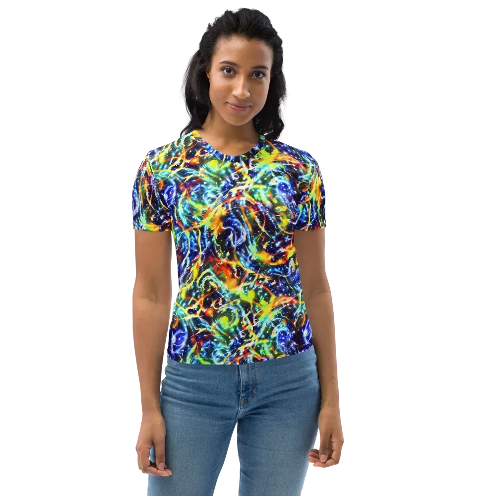 Atomic Lagoon on Women's Crew Neck T-Shirt — Front