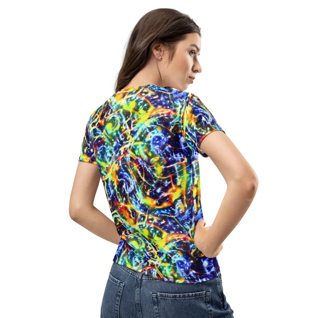 Atomic Lagoon on Women's Crew Neck T-Shirt — Back