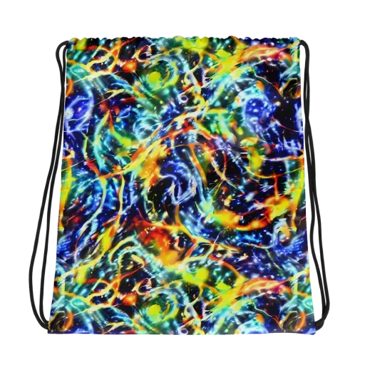 Atomic Lagoon on a Drawstring Bag