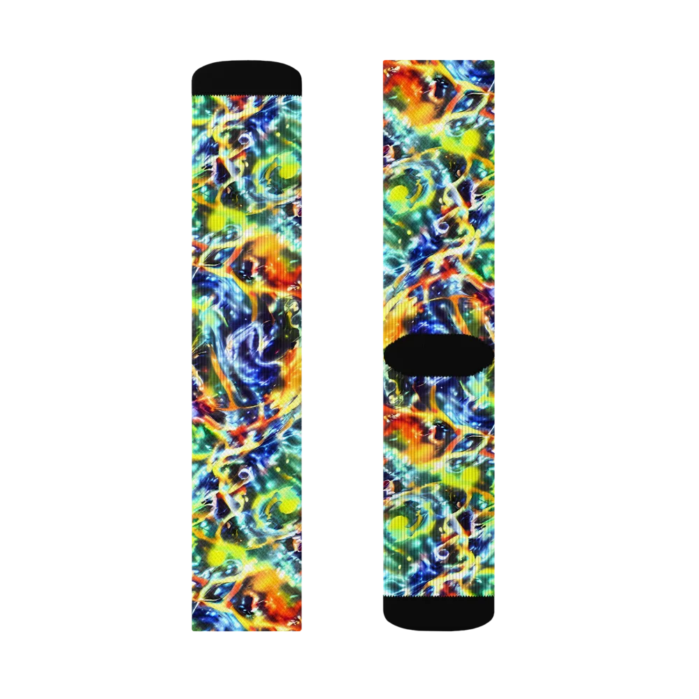 Atomic Lagoon on Socks — Left Sock