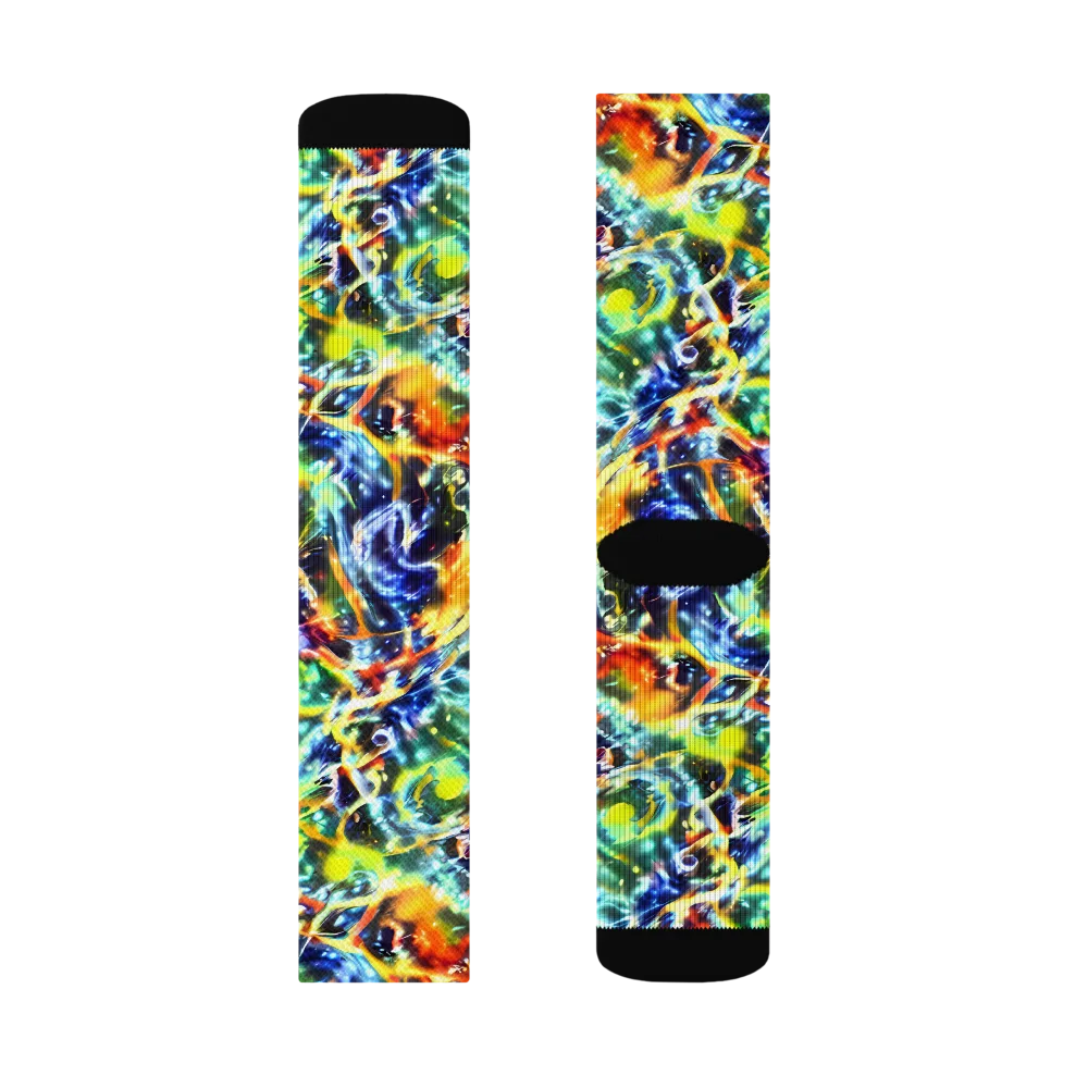 Atomic Lagoon on Socks — Right Sock