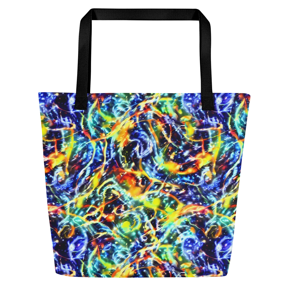 Atomic Lagoon on Large Tote Bag W/ Pocket — Front