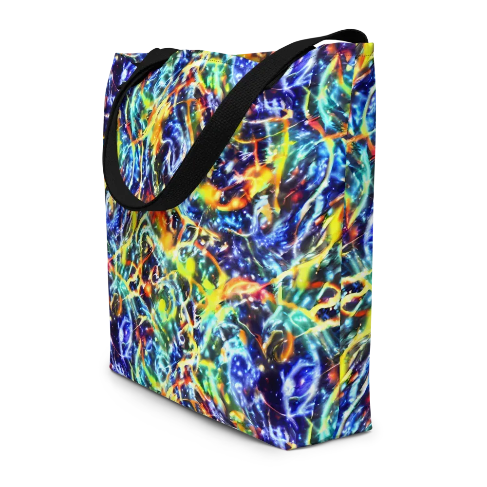 Atomic Lagoon on Large Tote Bag W/ Pocket — Front