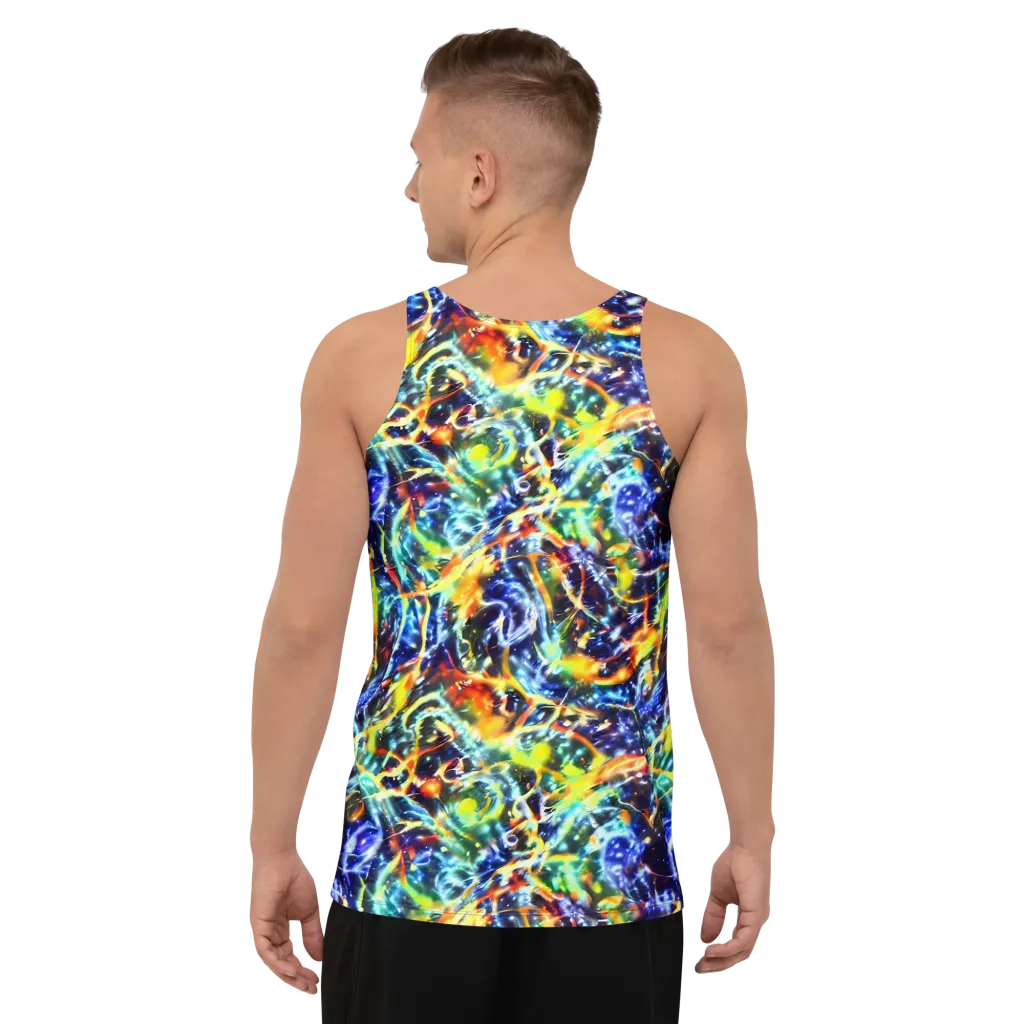 Atomic Lagoon on Men's Tank Top — Back