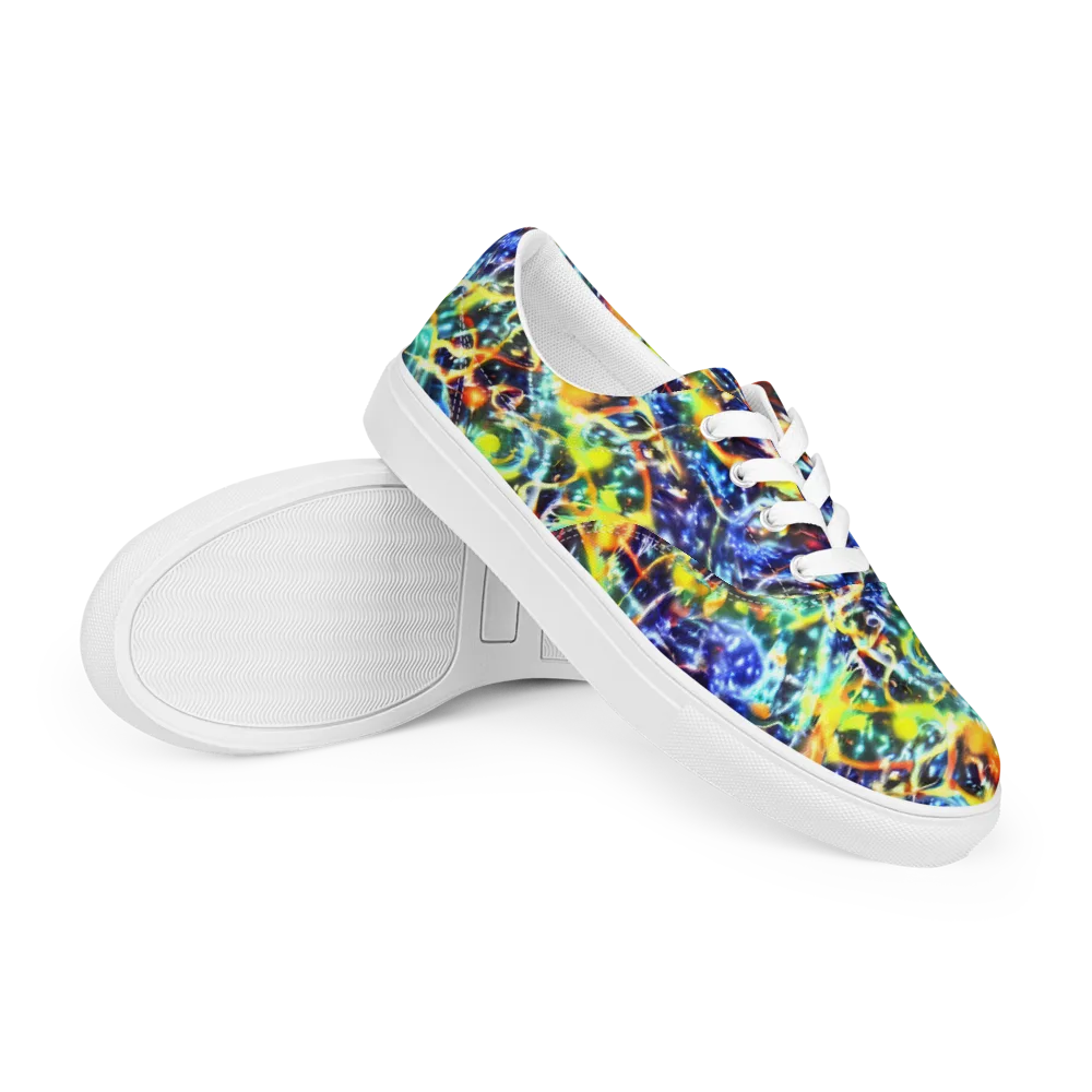 Atomic Lagoon on Men's Lace-Up Canvas Shoes — Right Front