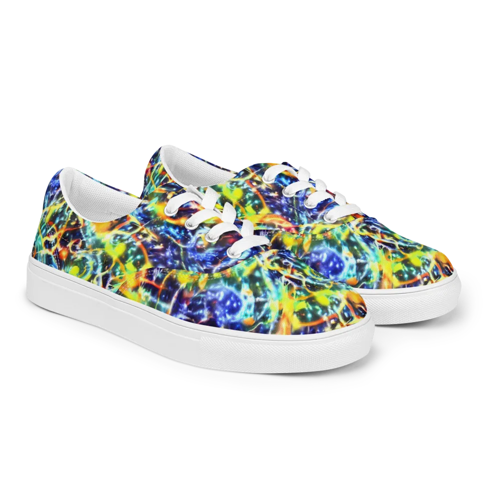 Atomic Lagoon on Men's Lace-Up Canvas Shoes — Right Front