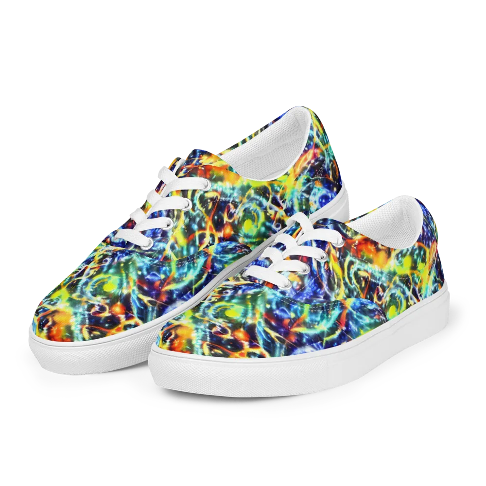 Atomic Lagoon on Men's Lace-Up Canvas Shoes — Left Front
