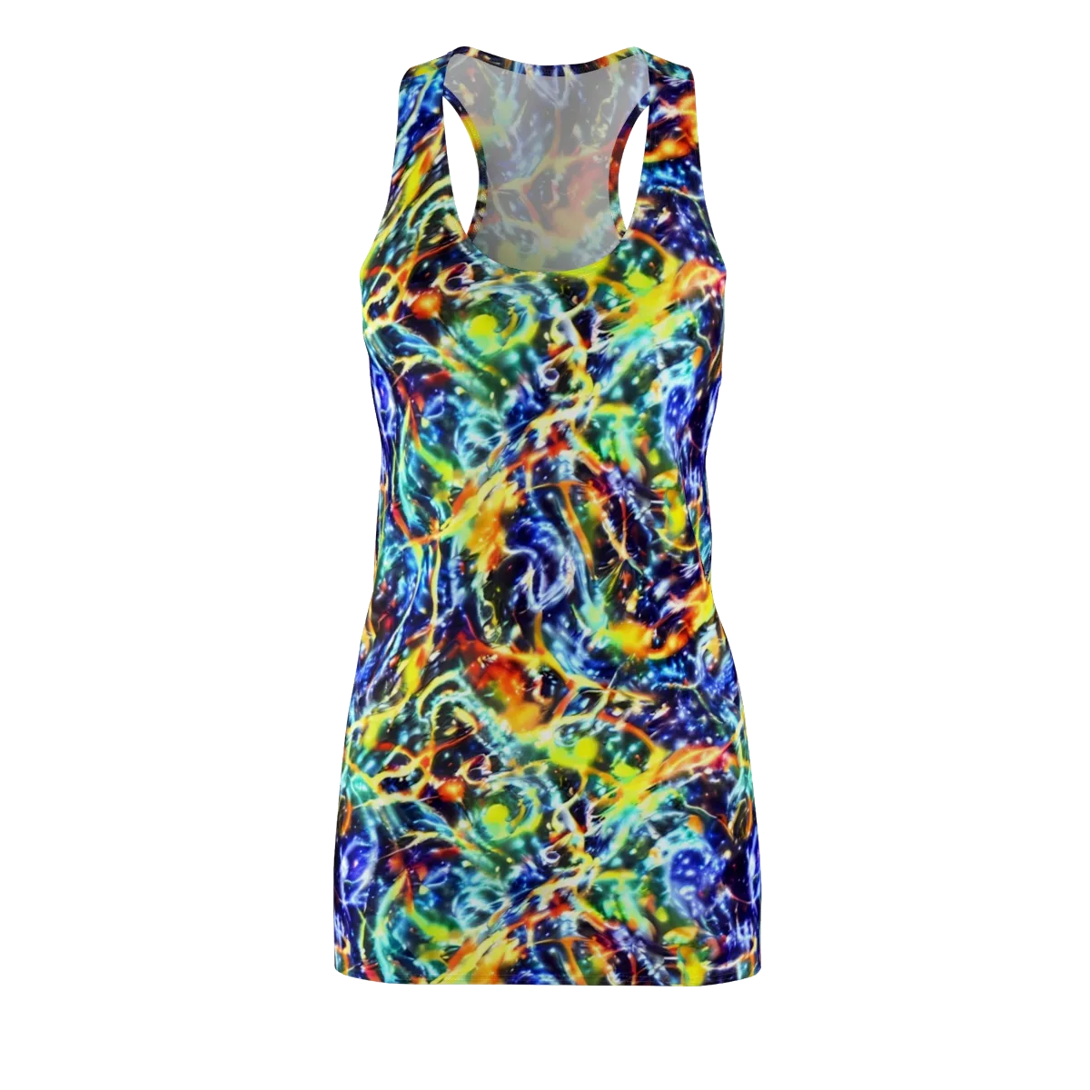 Atomic Lagoon on Racerback Dress — Front