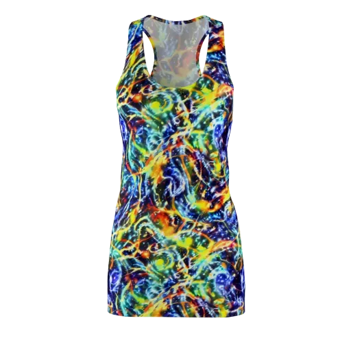 Atomic Lagoon on a Racerback Dress