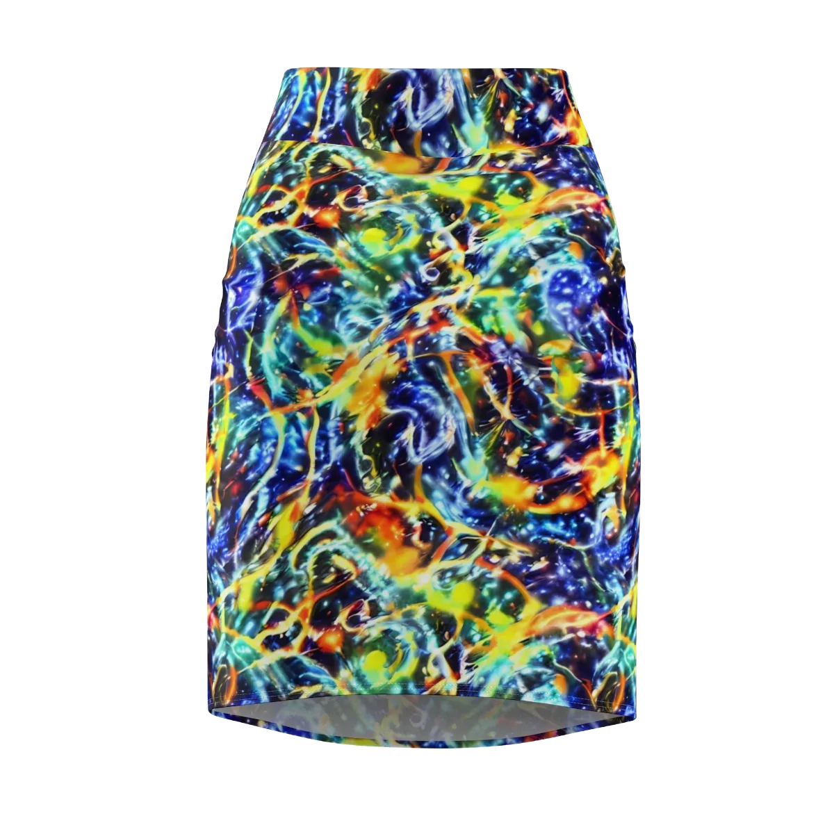 Atomic Lagoon on Pencil Skirt — Front