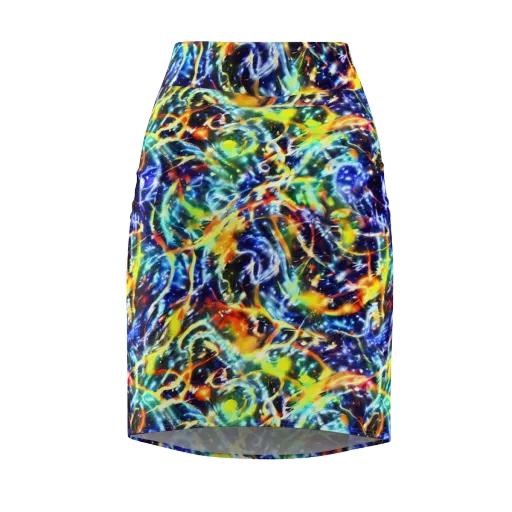 Atomic Lagoon on a Pencil Skirt