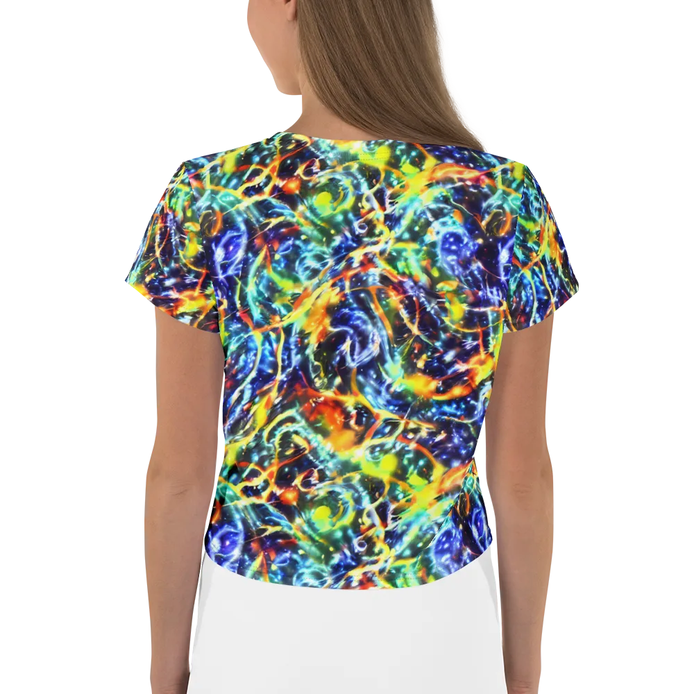 Atomic Lagoon on Crop Tee — Back