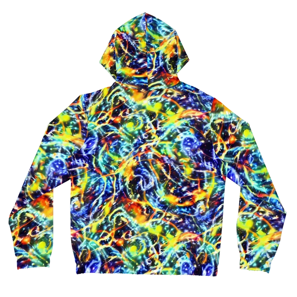 Atomic Lagoon on Women's Full-Zip Hoodie — Back
