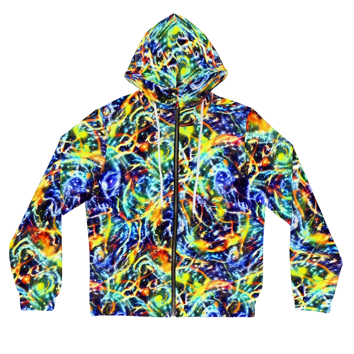 Atomic Lagoon on Women's Full-Zip Hoodie — Front