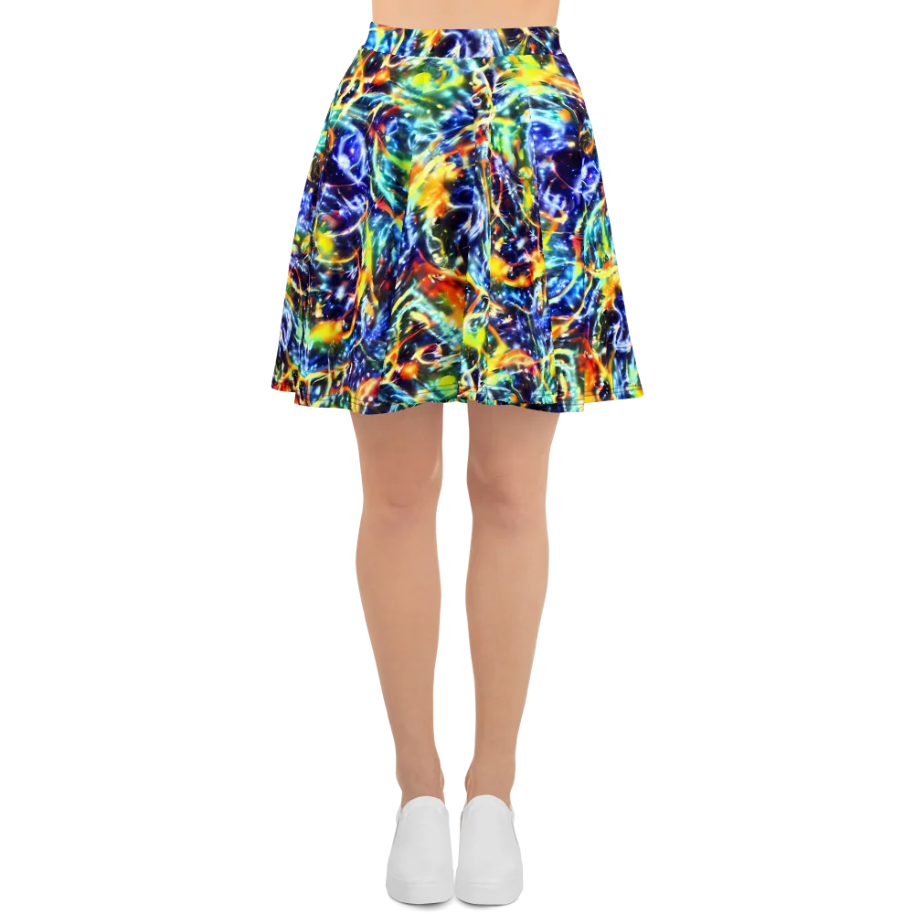 Atomic Lagoon on Skater Skirt — Front