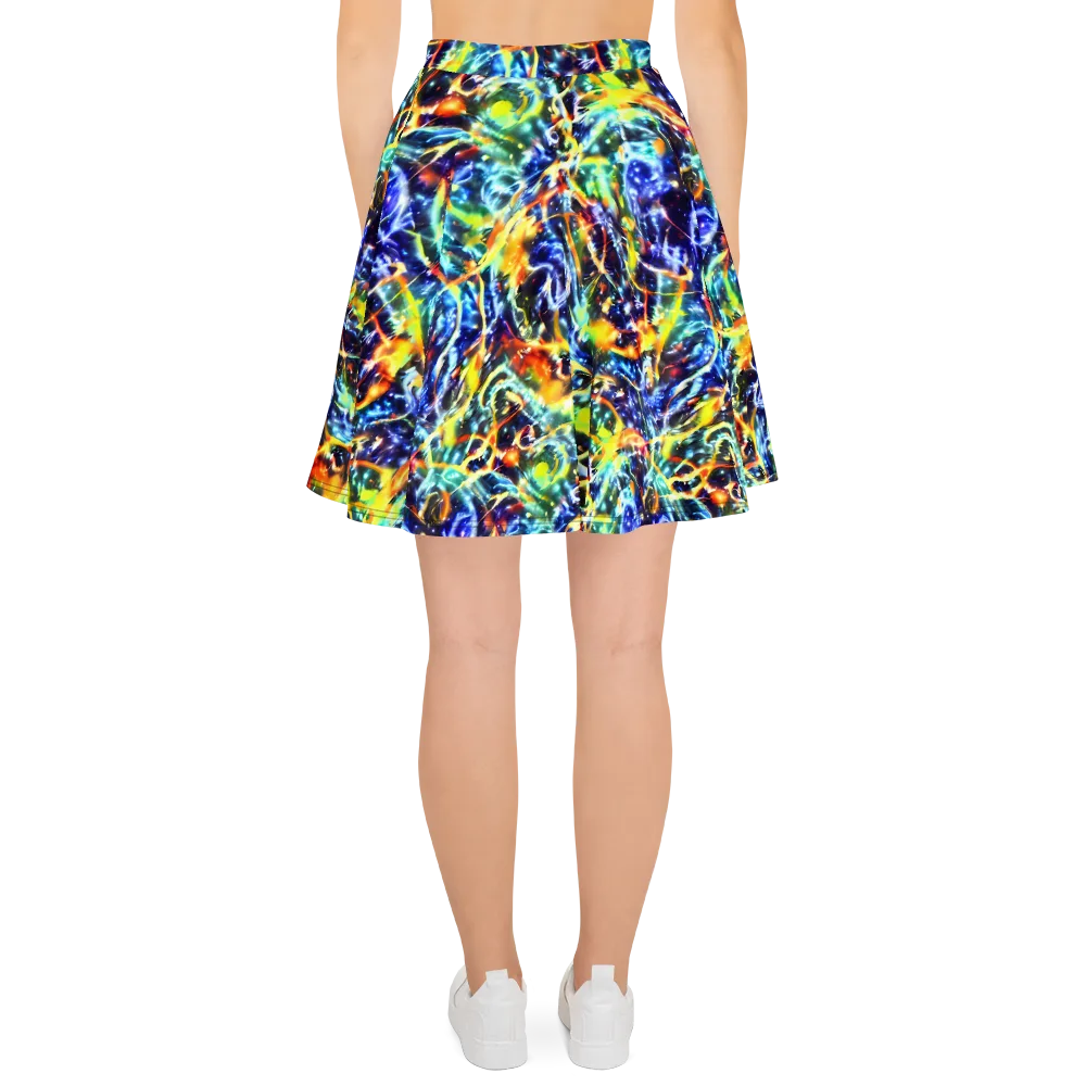 Atomic Lagoon on Skater Skirt — Back