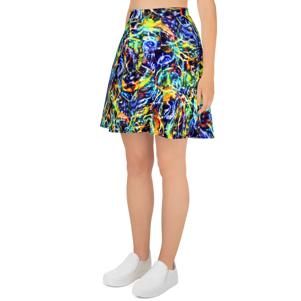 Atomic Lagoon on Skater Skirt — Left