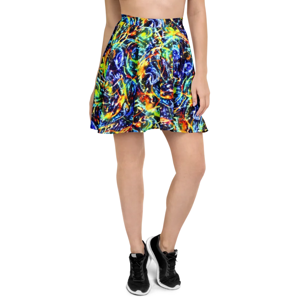 Atomic Lagoon on Skater Skirt — Front