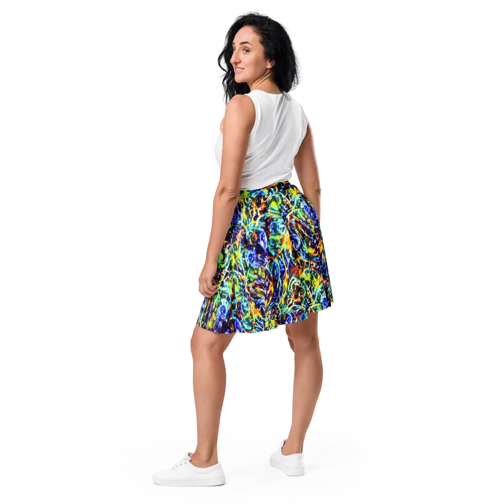 Atomic Lagoon on Skater Skirt — Back
