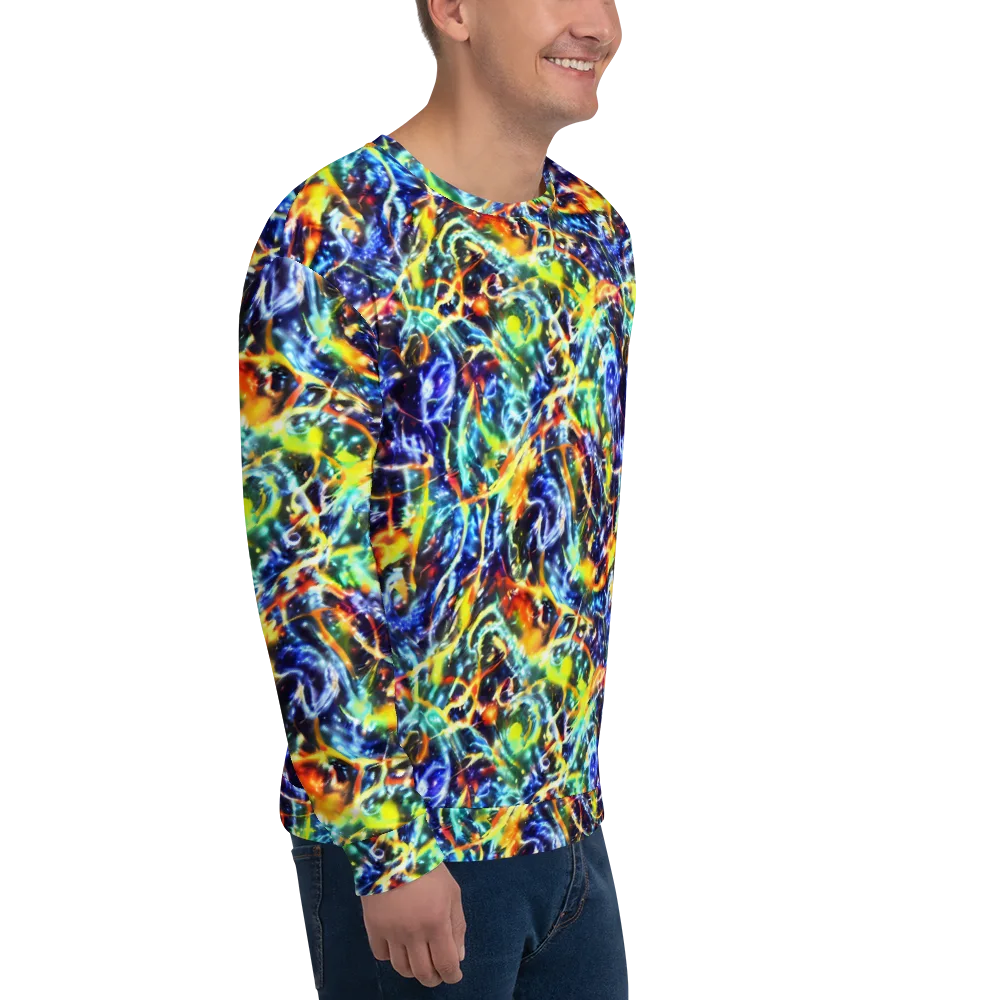 Atomic Lagoon on Sweatshirt — Right Front