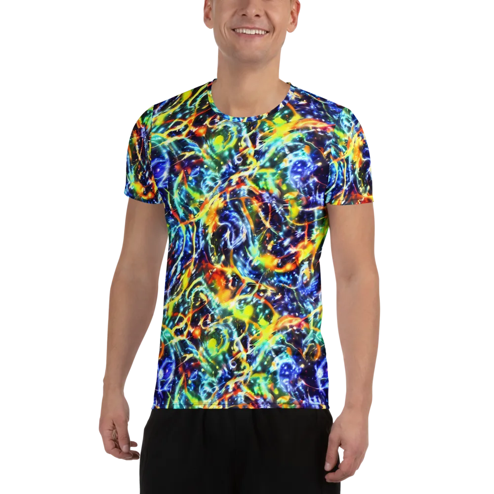 Atomic Lagoon on Men's Athletic T-Shirt — Front
