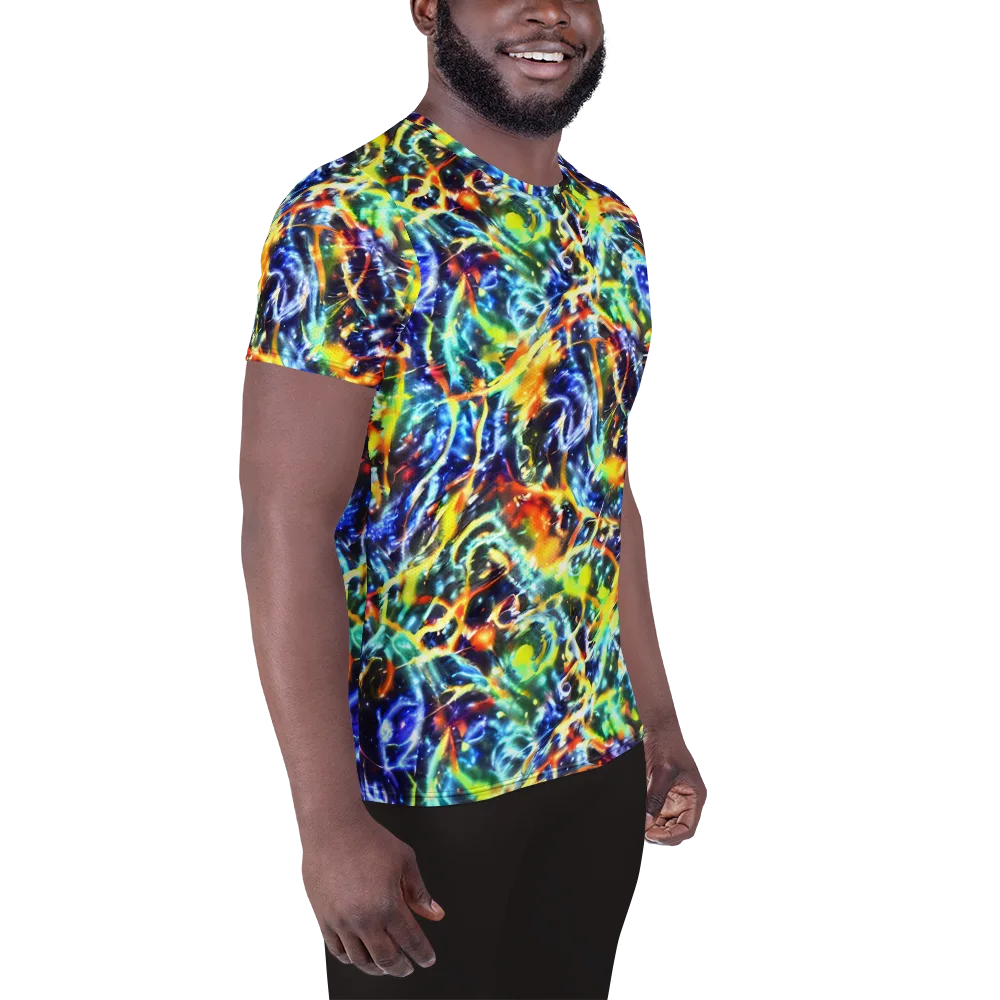 Atomic Lagoon on Men's Athletic T-Shirt — Right