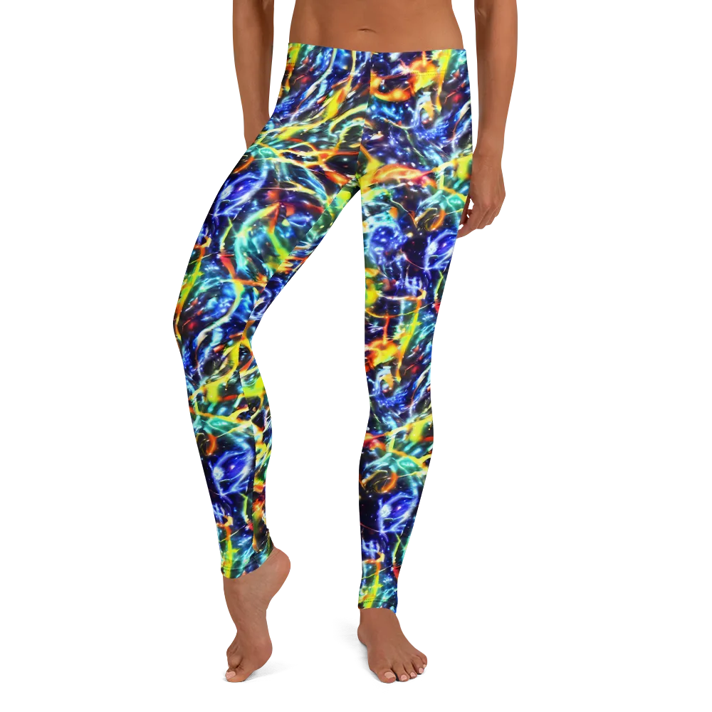 Atomic Lagoon on Leggings — Front