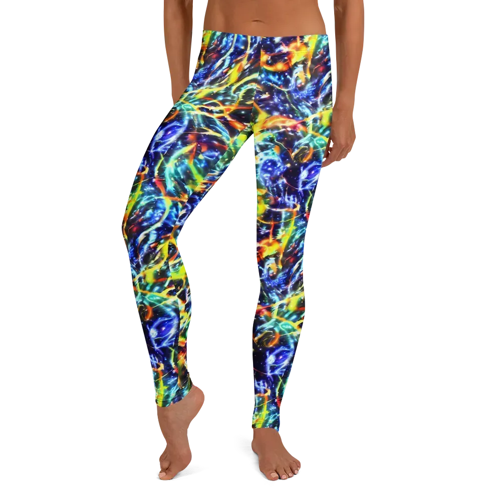 Atomic Lagoon on Leggings — Front