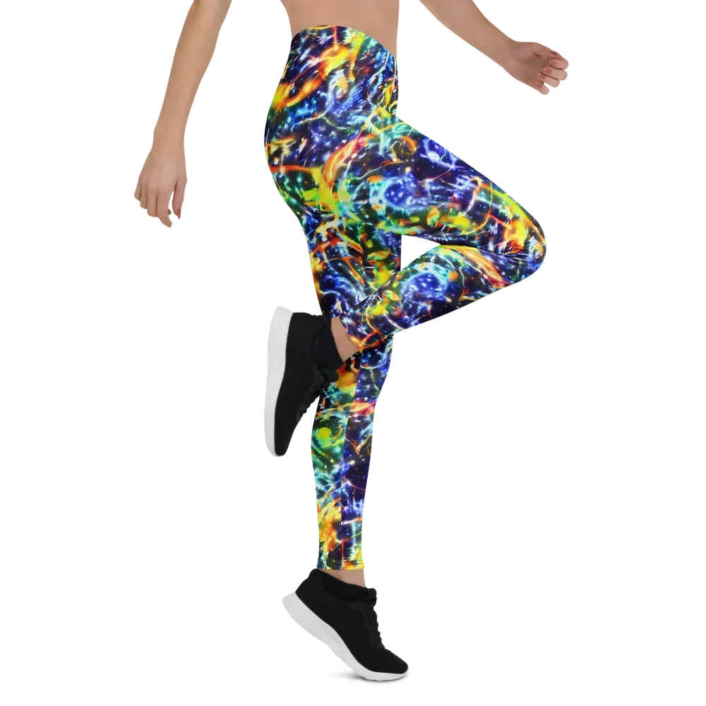 Atomic Lagoon on Leggings — Right
