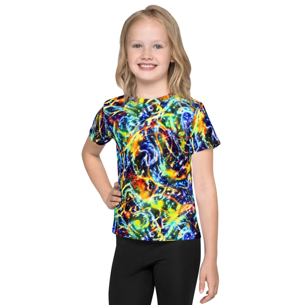 Atomic Lagoon on Kids Crew Neck T-Shirt — Front