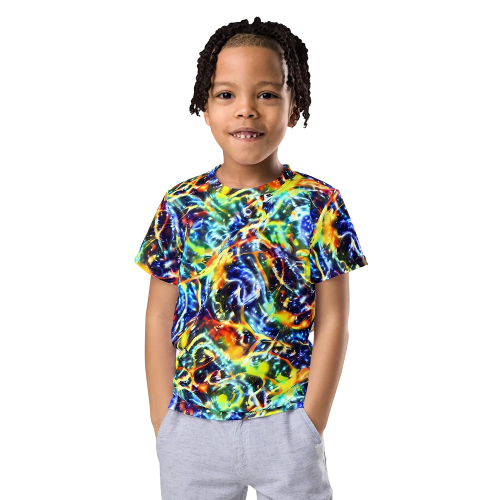Atomic Lagoon on Kids Crew Neck T-Shirt — Front