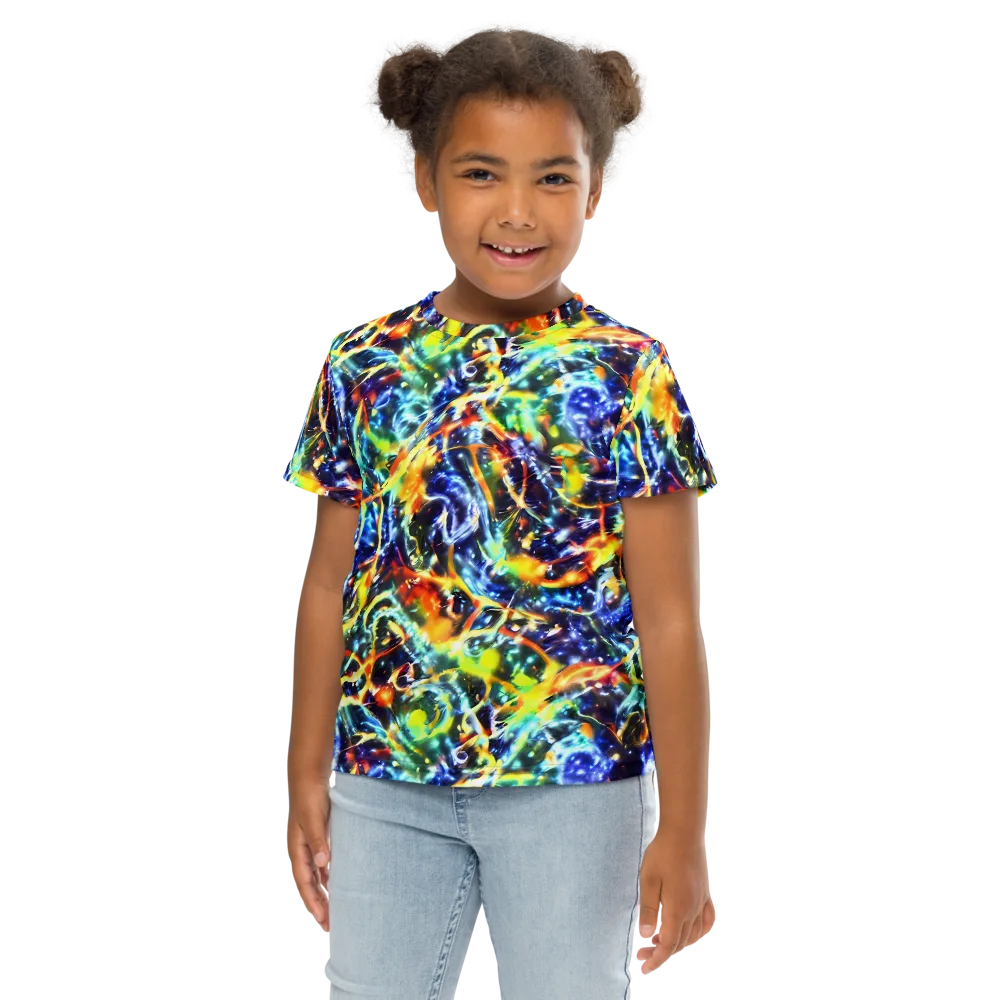 Atomic Lagoon on Kids Crew Neck T-Shirt — Front