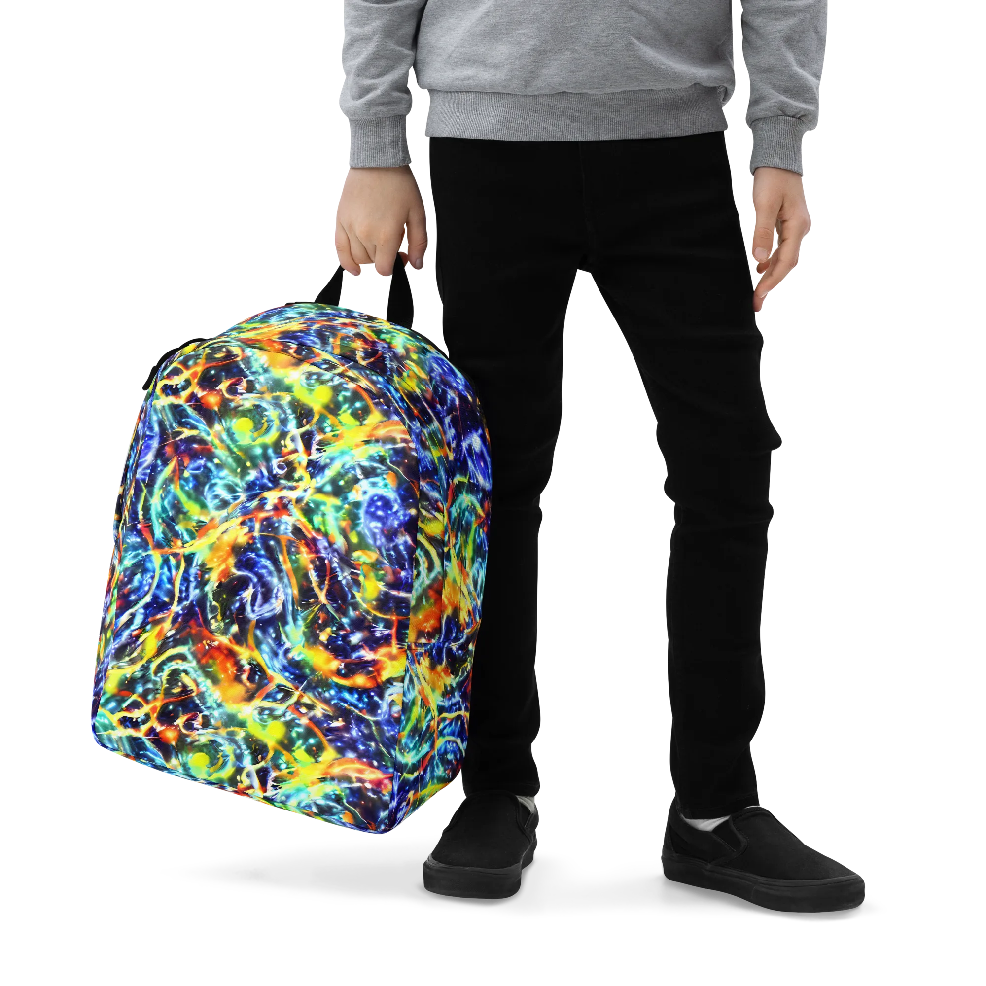 Atomic Lagoon on Minimalist Backpack — Zoomed-in