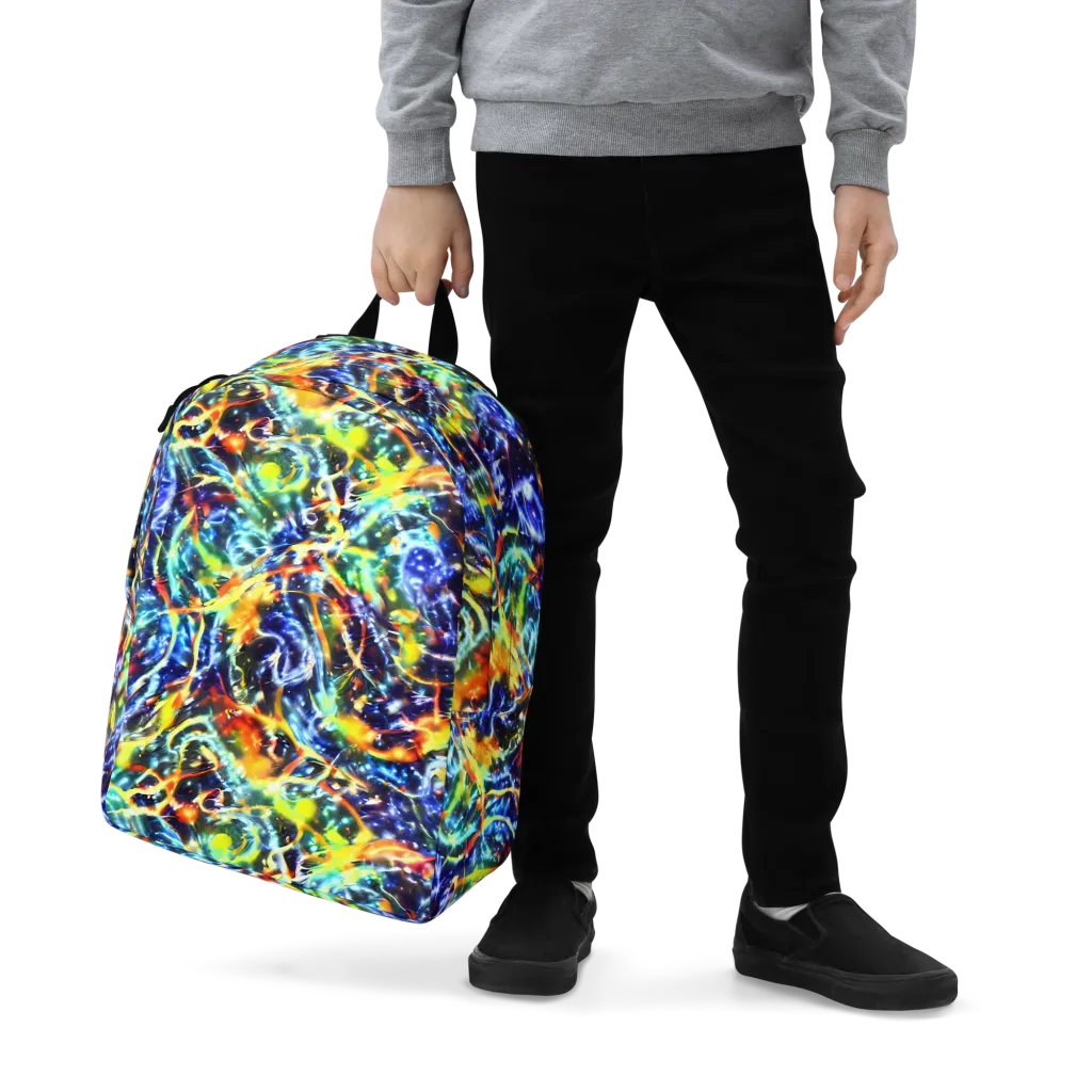 Atomic Lagoon on Minimalist Backpack — Zoomed-in