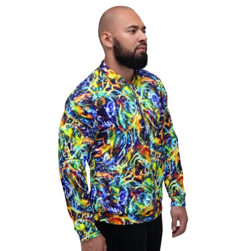 Atomic Lagoon on a Bomber Jacket