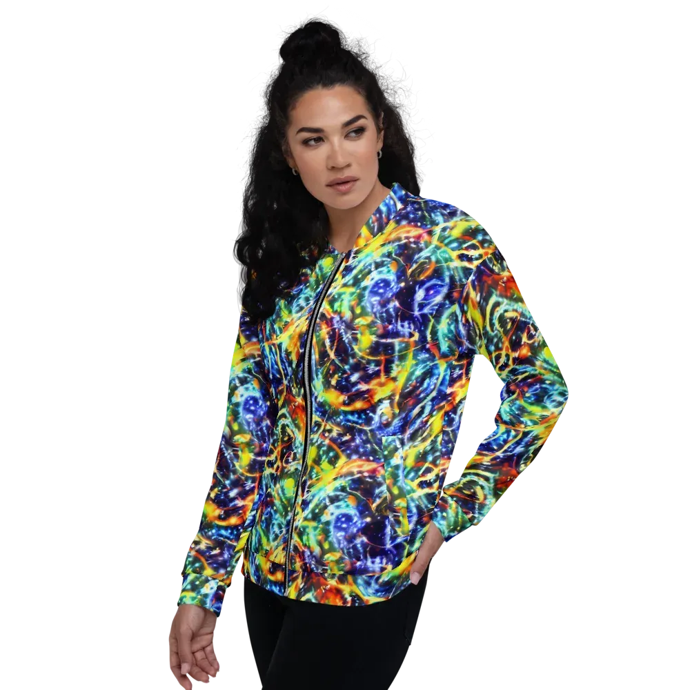 Atomic Lagoon on Bomber Jacket — Left