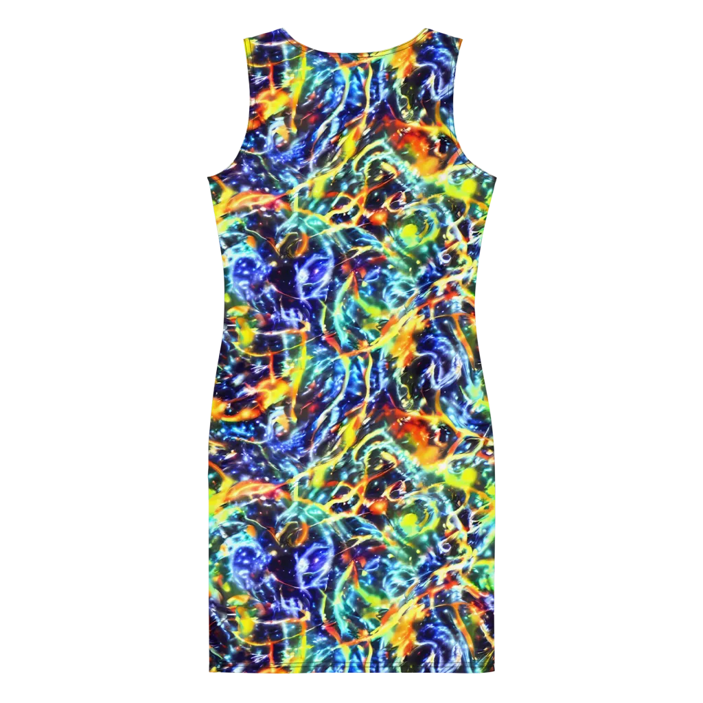 Atomic Lagoon on Bodycon Dress — Back