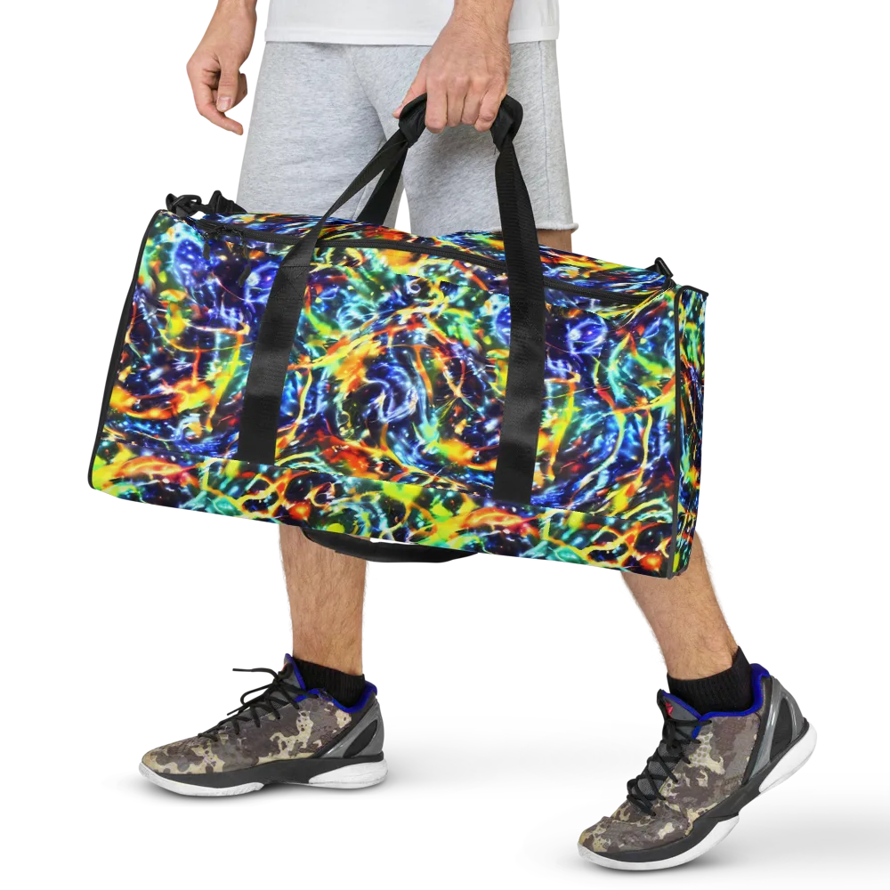 Atomic Lagoon on Duffle Bag — Front