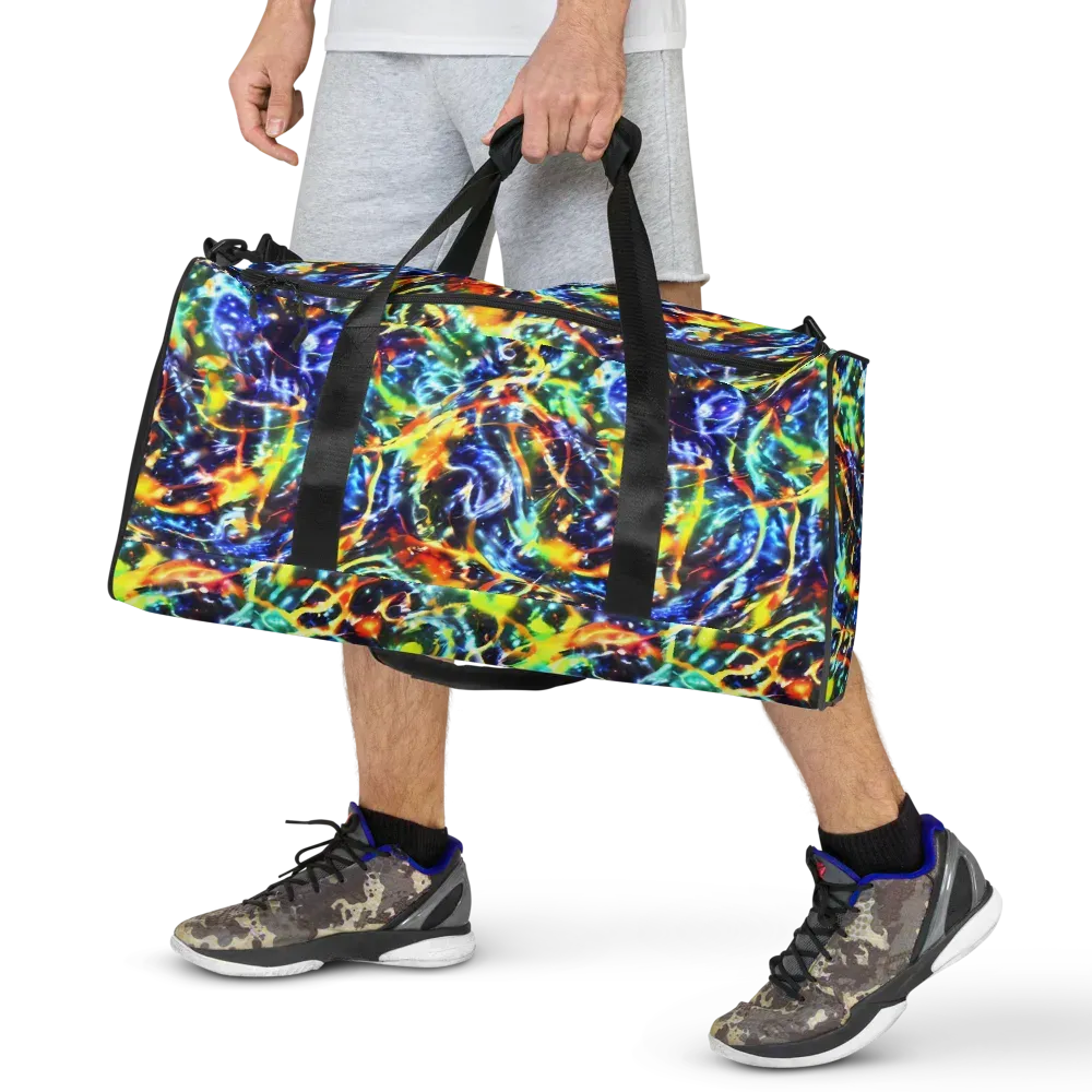Atomic Lagoon on Duffle Bag — Front