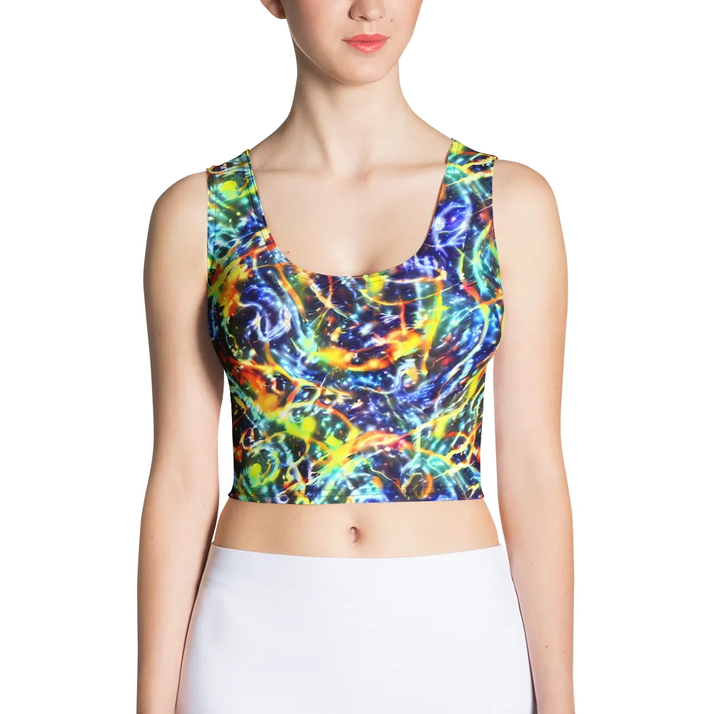 Atomic Lagoon on Crop Top — Front