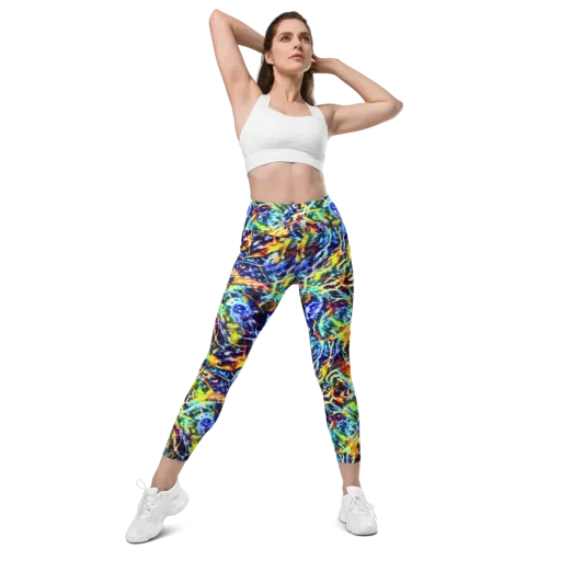 Atomic Lagoon on a Leggings with Pockets