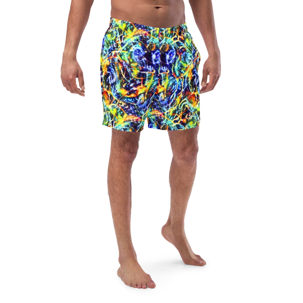 Atomic Lagoon on Swim Trunks — Front