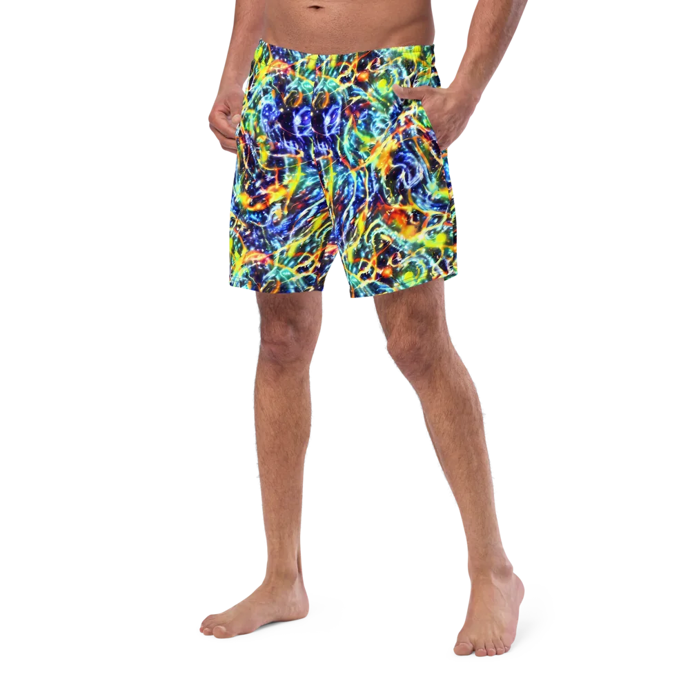 Atomic Lagoon on Swim Trunks — Left Front