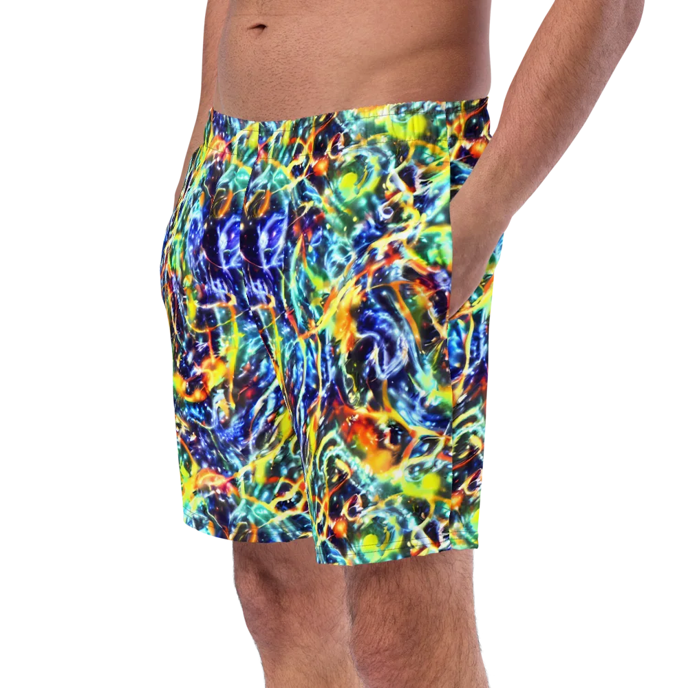 Atomic Lagoon on Swim Trunks — Left Front