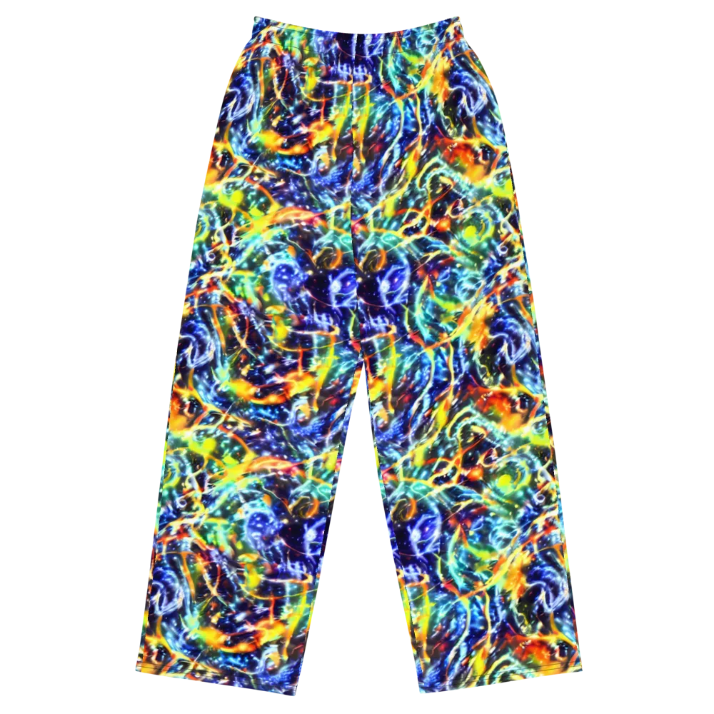 Atomic Lagoon on Wide-Leg Pants — Front