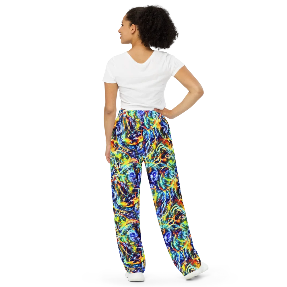 Atomic Lagoon on Wide-Leg Pants — Back
