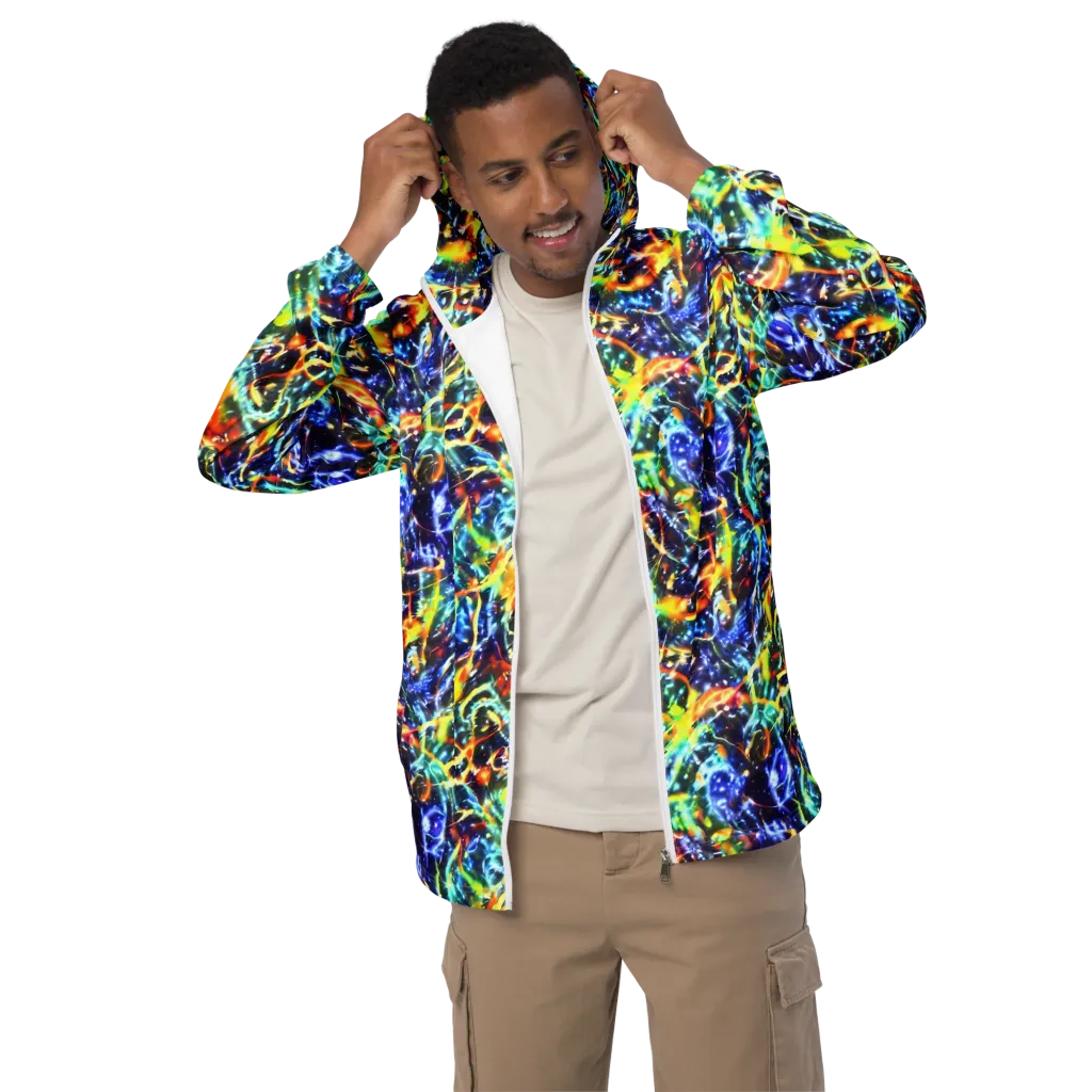 Atomic Lagoon on Men's Windbreaker — Front