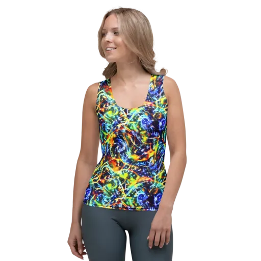 Atomic Lagoon on a Women's Tank Top